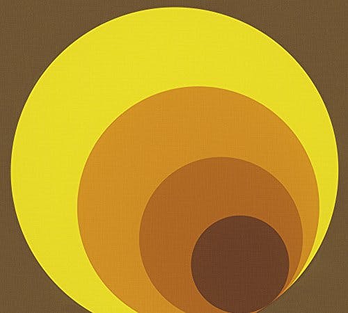 A.S. Création Vliestapete Retro Vision Tapete im Retro Design Retrotapete 70er Jahre Style 10,05 m x 0,53 m braun gelb orange Made in Germany 701312 7013-12 0