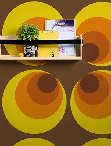 A.S. Création Vliestapete Retro Vision Tapete im Retro Design Retrotapete 70er Jahre Style 10,05 m x 0,53 m braun gelb orange Made in Germany 701312 7013-12 2