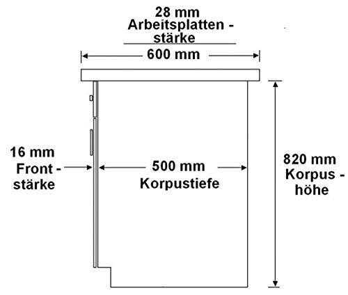 Küche Omega 240 cm Küchenzeile Küchenblock variabel stellbar in Schwarz Weiss 3