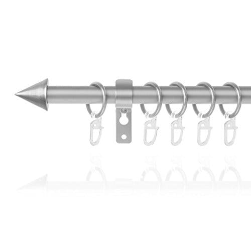 Lichtblick GK16.130.05 Gardinenstange Kegel, 16 mm, ausziehbar 130-240 cm Silber