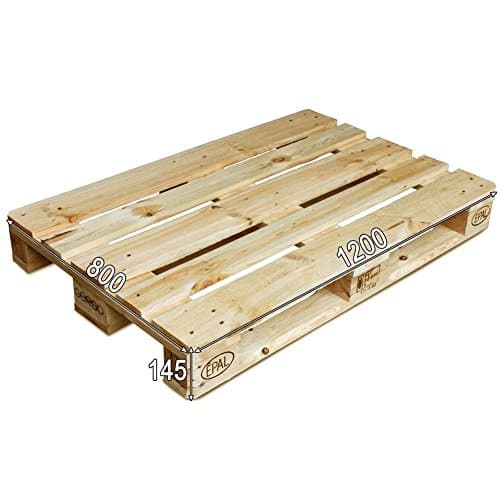 Europalette 120x80cm - Flachpalette - zertifizierte Neuware - Vollholz - EPAL 0