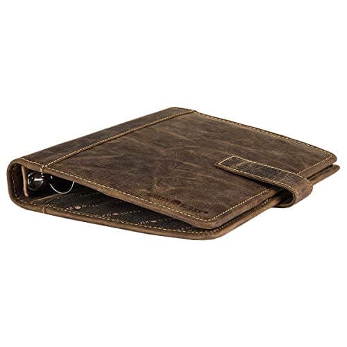 Greenburry Vintage Terminkalender-Leder-Terminplaner A5 braun | 25x20x6cm 1