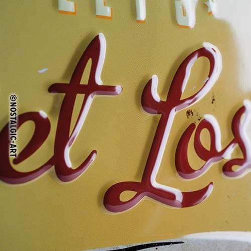 Nostalgic-Art Retro Blechschild, 30 x 40 cm, VW Bulli – Let's Get Lost – Volkswagen Bus Geschenk-Idee, Original Lizenzprodukt (OLP), aus Metall, Vintage Design, Blechschilder Sprüche 3