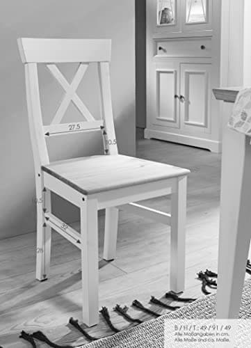 Woodroom Oslo Stuhl, Holz, Weiß, regulär 1