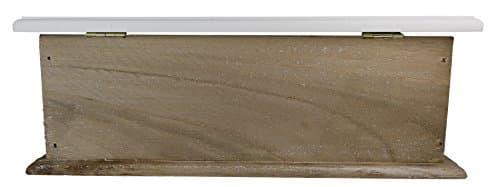 khevga Kosmetiktücher-Box aus Holz – Elegante Tissue-Box in Braun, Dekorative Aufbewahrung für Kosmetiktücher, Ideal für Bad, Wohnzimmer oder Büro 2