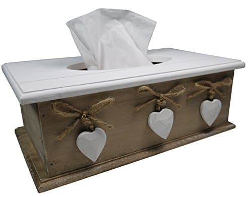 khevga Kosmetiktücher-Box aus Holz – Elegante Tissue-Box in Braun, Dekorative Aufbewahrung für Kosmetiktücher, Ideal für Bad, Wohnzimmer oder Büro