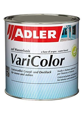 ADLER Varicolor 2in1 Acryl Buntlack für Innen und Außen - 750 ml RAL9001 Cremeweiß Cremeweiß Beige - Wetterfester Lack und Grundierung - matt