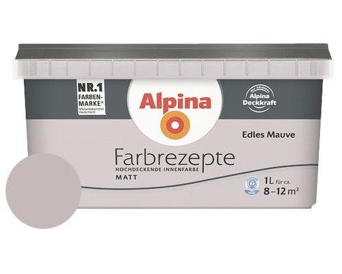 Alpina Farbrezepte Edles Mauve matt 1 Liter