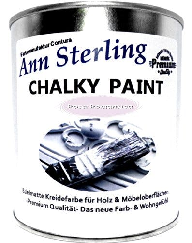 Ann Sterling Kreidefarbe Shabby Chic Farbe: Rosa Romantica 1Kg. / 750ml. Lack Chalky Paint
