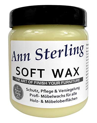 Ann Sterling "Soft Wax" Wachs Möbelwachs Shabby Chic Holzwachs Versiegelung Finish Wachs Kalkwachs (500ml, Farblos)