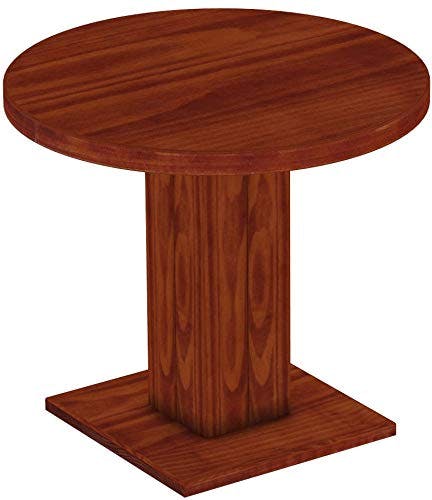B.R.A.S.I.L.-Möbel Brasilmöbel Säulentisch Rio UNO Rund 90 cm Mahagoni Tisch Esstisch Pinie Massivholz Esszimmertisch Holz Küchentisch Echtholz Größe und Farbe wählbar