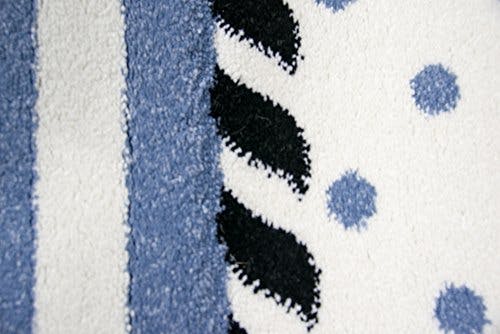 CARPETIA Teppich Kinderzimmer Babyzimmer Jungen Anker maritim blau crème schwarz Größe 80x150 cm 2