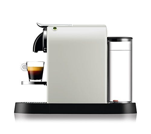 Nespresso De'Longhi EN167.W Citiz Kaffeekapselmaschine, Hochdruckpumpe und ideale Wärmeregelung ohne Aeroccino (Milchaufschäumer), Energiesparfunktion,1260W,37.4 x 11.9 x 25.5 cm, Creme-weiß 1