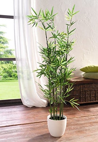 Deko-Bambus im Topf, 115 cm hoch, Zierpflanze, Büropflanze, Kunstpflanze