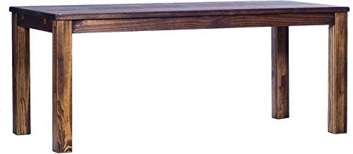 Esstisch Rio Classico 200x80 cm Eiche antik Holz Pinie Massivholz Esszimmertisch Echtholz ausziehbar vorgerichtet für Ansteckplatten Brasilmöbel