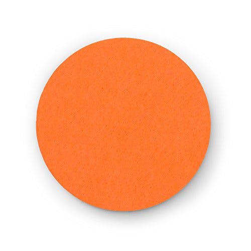 FILU Filzuntersetzer rund 8er Pack (Farbe wählbar) orange - Untersetzer aus Filz für Tisch und Bar als Glasuntersetzer/Getränkeuntersetzer für Glas und Gläser 3