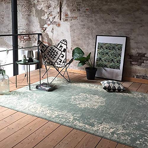 FRAAI | Home &amp; Living Teppich Vintage - Wonder Grün 160x220cm - Synthetik, Polypropylen - Kurzflor - Antik, Vintage - Klassik, Orientalisch - Wohnzimmer, Esszimmer, Schlafzimmer - Carpet