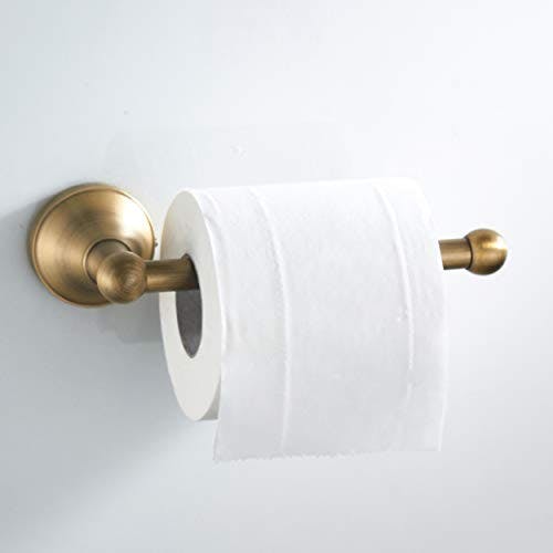 Flybath Toilettenpapierhalter ohne Deckel Antiquität Messing Bad WC-Rollenhalter Wandmontage, Bronze gebürstet 3