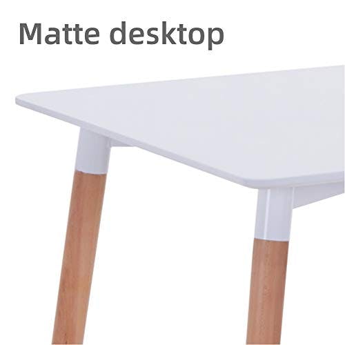 GOLDFAN Esstisch Weiß Küchentisch Matt Modern Wohnzimmertisch Holztisch für Büro Küche Weiß 120x70x75cm 1