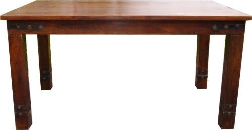 GURU SHOP Kolonialstil-Esstisch R509 Dunkel mit Beschlag - Modell 4, Braun, Länge: 220 cm, Esstische &amp; Küchentische 1