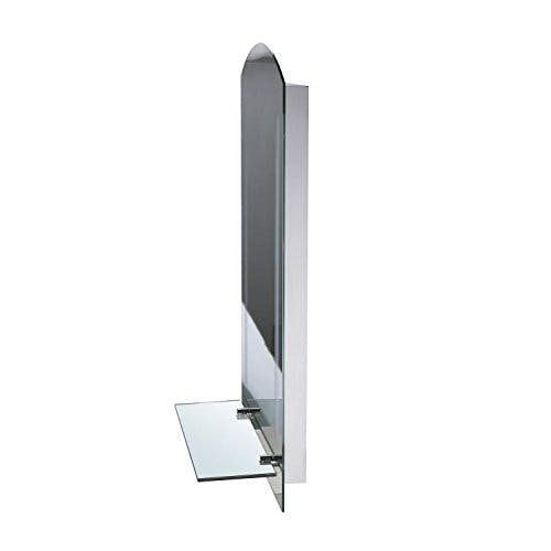 HOMCOM Badspiegelmit Ablage LED Lichtspiegel Badezimmerspiegel Wandspiegel 15W (Modell4) Wasserdicht 50 x 15,5 x 70 cm 3
