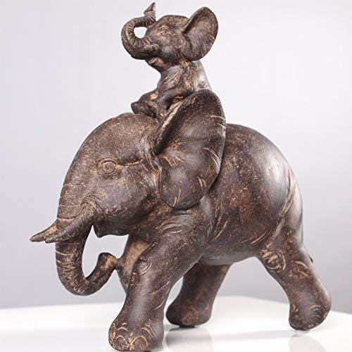Kare Design Deko Figur Dumbo Uno, Schwarz, Deko Objekt, Elefant, 19x18x9 cm (H/B/T) 3