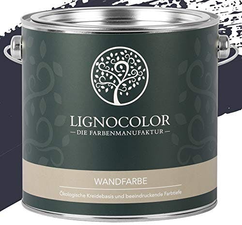 Lignocolor Wandfarbe Innenfarbe Deckenfarbe Kreidefarbe edelmatt 2,5 L (Aubergine)