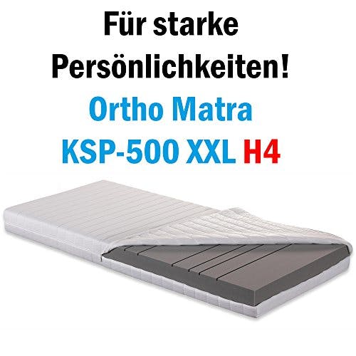 Betten-ABC 7 Zonen Matratze OrthoMatra KSP-500, Öko-Tex Zertifiziert, produziert nach deutschem Qualitätsstandard, Härtegrad: H4, Größe: 90 x 200 cm 2