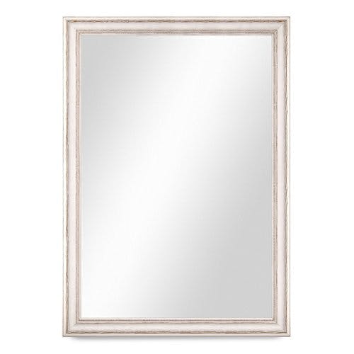 PHOTOLINI Wand-Spiegel 60x80 cm im Massivholz-Rahmen Landhaus-Stil Weiss/Spiegelfläche 50x70 cm 3