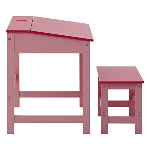 Premier Housewares Kinder Schreibtisch-Set, mit Tisch und Stuhl, 57 x 55 x 48 cm, 2-teilig Rose 1