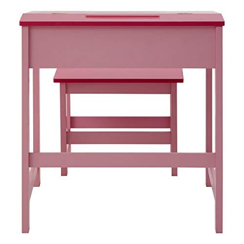 Premier Housewares Kinder Schreibtisch-Set, mit Tisch und Stuhl, 57 x 55 x 48 cm, 2-teilig Rose 3