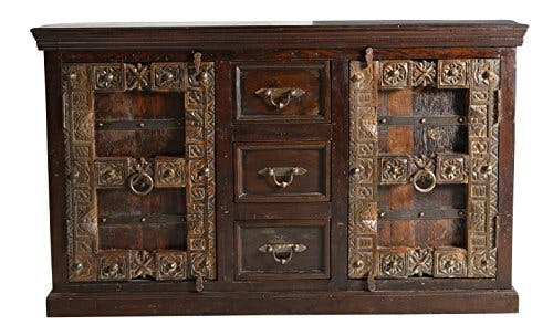 SIT-Möbel Almirah 5103-30 koloniales Sideboard, 2 Türen &amp; 3 Schubladen, recyceltes Holz, 150x45x90 cm 1