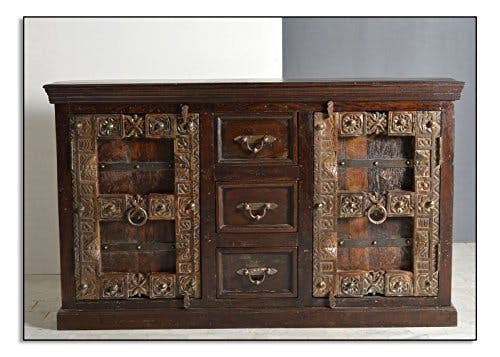 SIT-Möbel Almirah 5103-30 koloniales Sideboard, 2 Türen &amp; 3 Schubladen, recyceltes Holz, 150x45x90 cm 2