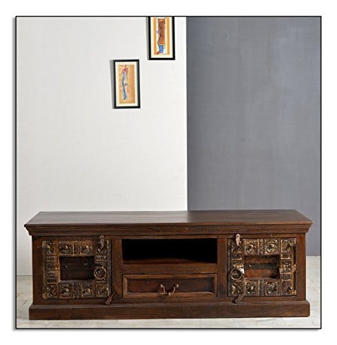 SIT-Möbel Almirah 5121-30 koloniales Lowboard, zwei Türen, je 1 Schublade &amp; offenes Fach, recyceltes Holz, 150x45x50 cm 2