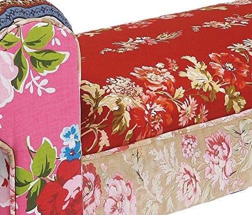 Kare Design Bank Wing Patchwork, Rot/Rosa, 54x100x30cm 2