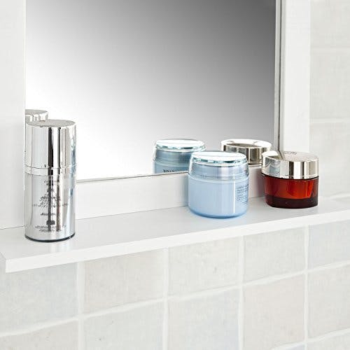 SoBuy® FRG129-W Spiegel Wandspiegel Badspiegel mit Ablage weiß BHT: 40x49x10cm 3
