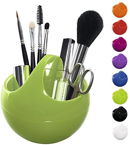 Spirella Kosmetikorganizer Bowl Aufbewahrungsbox für Make Up und Schmuck 10,5x9,5cm Grün