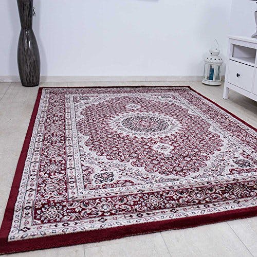 VIMODA Klassisch Orient Teppich dicht gewebt in Dunkel Rot, Maße:120 x 170 cm 0