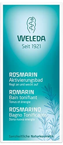 WELEDA Bio Rosmarin Aktivierungsbad, Naturkosmetik Bio Bade Essenz gegen Müdigkeit und zur Durchwärmung und Aufmunterung des Körpers, Badezusatz mit angenehmem Duft (1 x 200 ml) 0