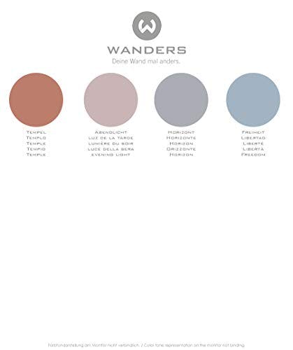 Wanders Pastell Erlebnisse 2,5L - Purpurne Qualle/Blasses Rot - Edelmatte Wandfarbe! Küchenmöbellack und Möbelfarbe. Kreidefarbe für Holz &amp; mehr. Hohe Deckkraft, schnell trocknend 3