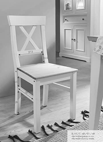 Woodroom Oslo Stuhl, Holz, Weiß, regulär 1