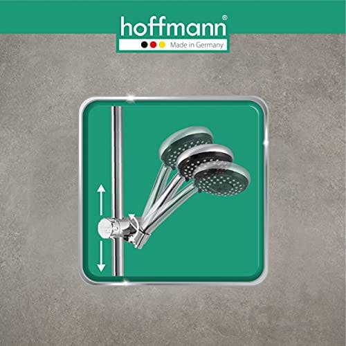 hoffmann Duschset Essensa Plus 100mm | 95cm Edge | 3 Strahlarten | Wasserspareinsatz | Made in Germany 2