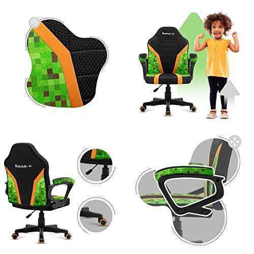 huzaro Ranger 1 0 Gaming Stuhl für Kinder Bürostuhl Gamer Chair Schreibtischstuhl ergonomisches modernes Design Armlehnen Sitzhöhenverstellung Gummiräder 1