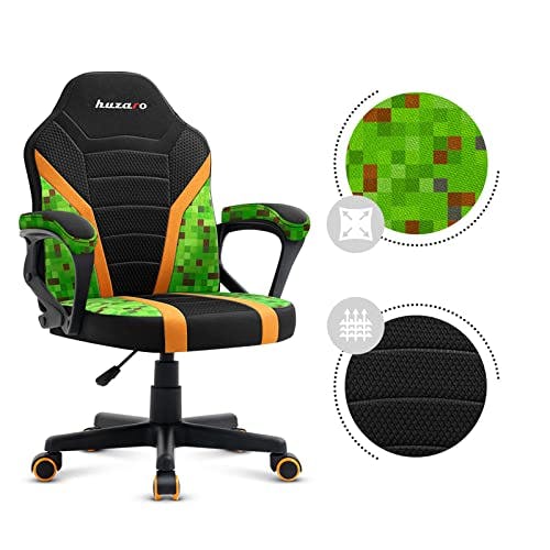 huzaro Ranger 1 0 Gaming Stuhl für Kinder Bürostuhl Gamer Chair Schreibtischstuhl ergonomisches modernes Design Armlehnen Sitzhöhenverstellung Gummiräder 3