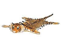 infactory Tigerfell: Kuschliger Webpelz-Vorleger Königstiger, 170 cm (Teppich, Tigerfell mit Kopf, Katzen) 2