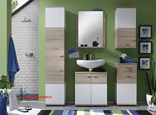 trendteam smart living - Wandspiegel Spiegel - Badezimmer - Campus - Aufbaumaß (BxHxT) 60 x 75 x 15 cm - Farbe Eiche San Remo - 131640190 0