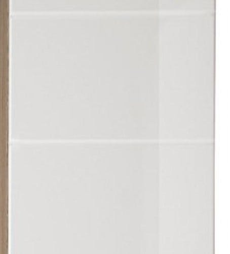 trendteam smart living - Hängeschrank Schrank - Badezimmer - Set One - Aufbaumaß (BxHxT) 37 x 77 x 24 cm - Farbe Weiß Hochglanz mit Eiche San Remo Hell - 133650196 3