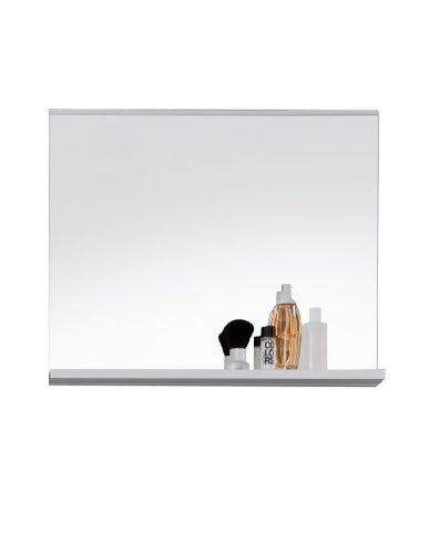 trendteam smart living - Wandspiegel Spiegel - Badezimmer - Mezzo - Aufbaumaß (BxHxT) 60 x 50 x 10 cm - Farbe Weiß - 128040101 0