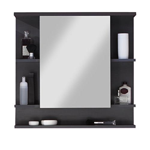 trendteam smart living - Spiegelschrank Spiegel - Badezimmer - Tetis - Aufbaumaß (BxHxT) 72 x 76 x 20 cm - Farbe Graphit - 133040321 0