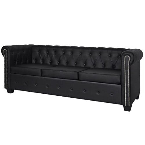 vidaXL Chesterfield Sofa Couch 2-&amp; 3-Sitzer Kunstleder Wohnmöbel Polstergarnitur 3